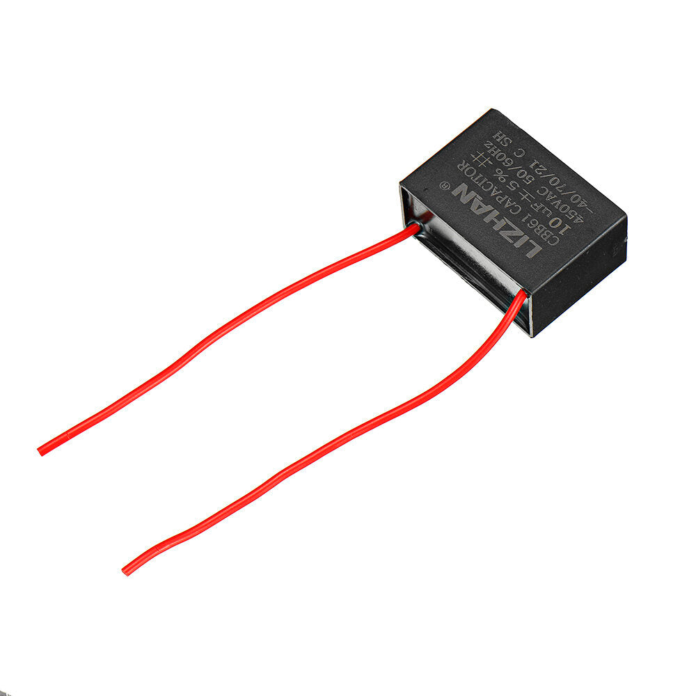 10 stuks cbb61 450 v 10 uf startcapaciteit ac ventilator condensator cbb motor run condensator 450 v 10 μf