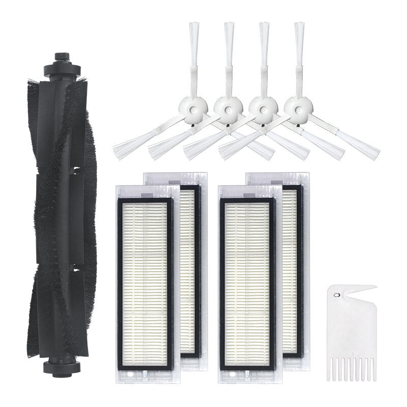 10 stuks vervangingen voor 360 s5 s7 stofzuiger onderdelen accessoires hoofdborstels * 1 zijborstels * 4 hepa-filters * 4 schoonmaken tool * 1