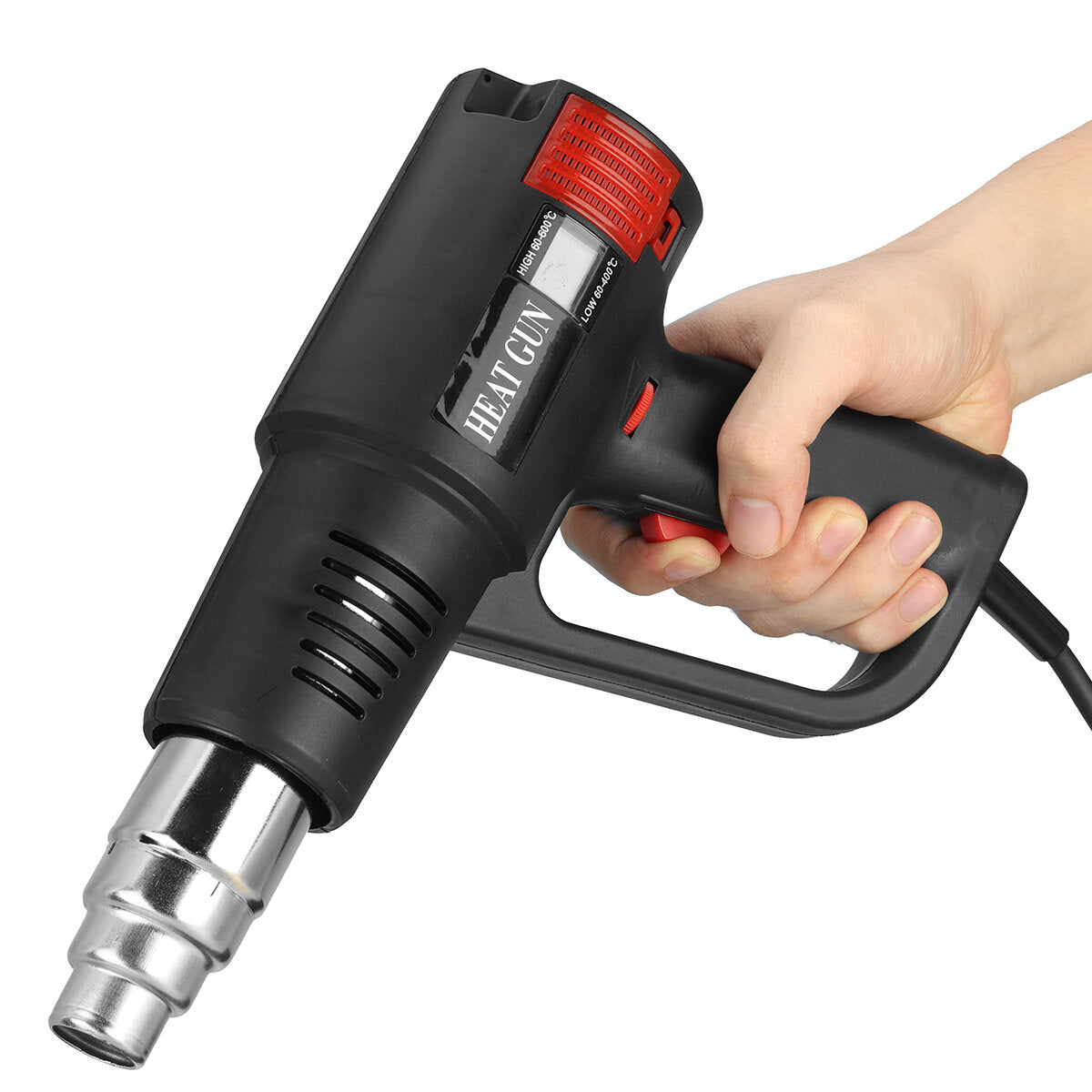 2000w 60-600℃ beroep digitale elektrische heteluchtpistolen 2 speed warmte variabele hot air power tool föhn voor solderen