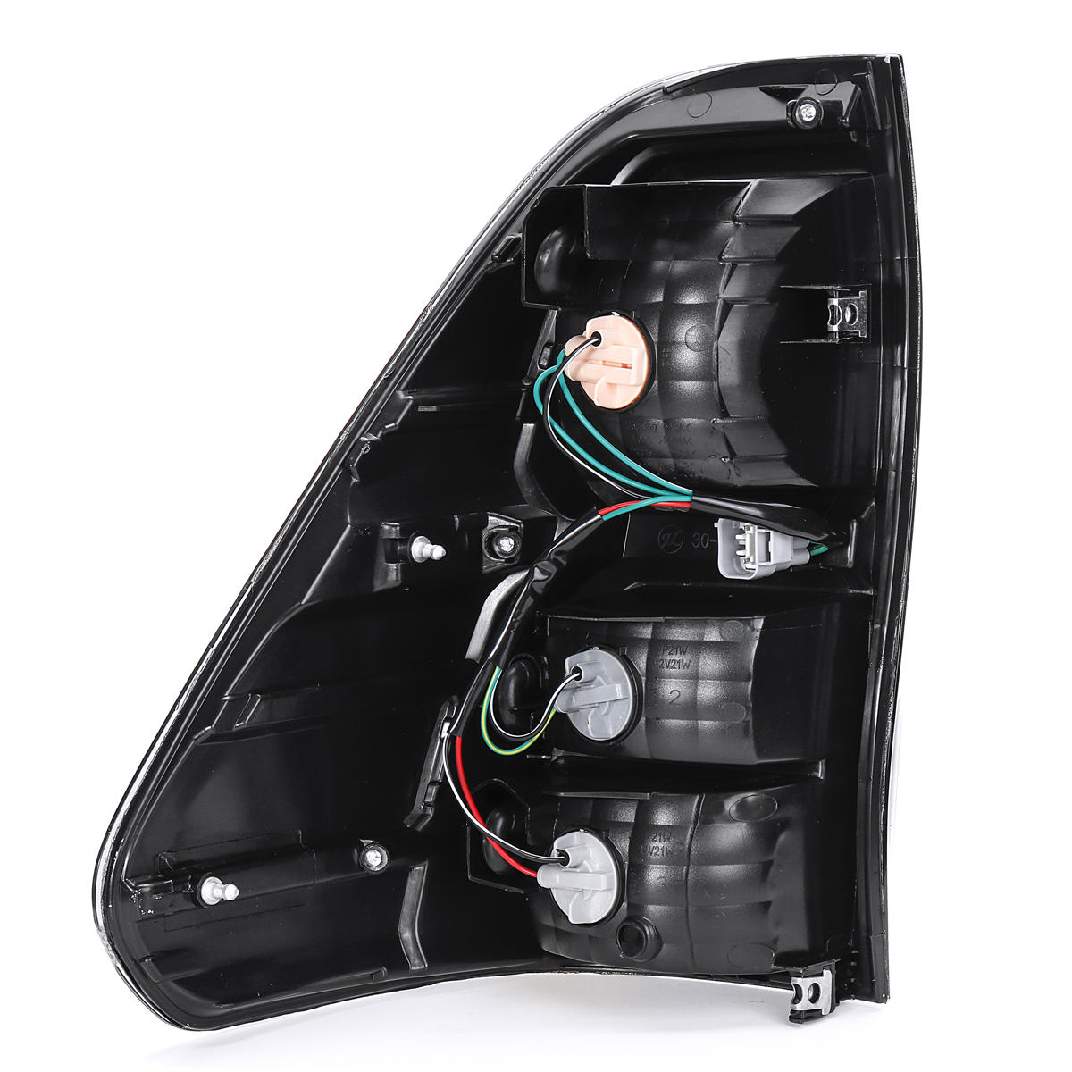 auto achter links / rechts staart remlicht montage met bedrading rook zwart voor toyota hilux revo 2015-up