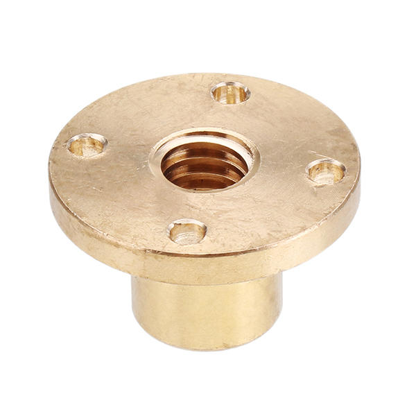 t10 loodschroefmoer 10 mm messingmoer voor cnc