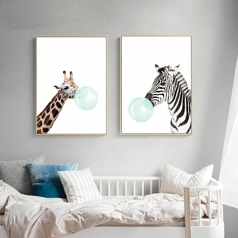 dier canvas grappige poster herten koala olifant baby art print kid slaapkamer decor