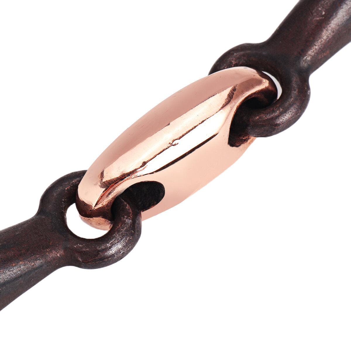 105/115/125 mm roestvrijstalen paardenmondring met enkel bit. paardensporttrens