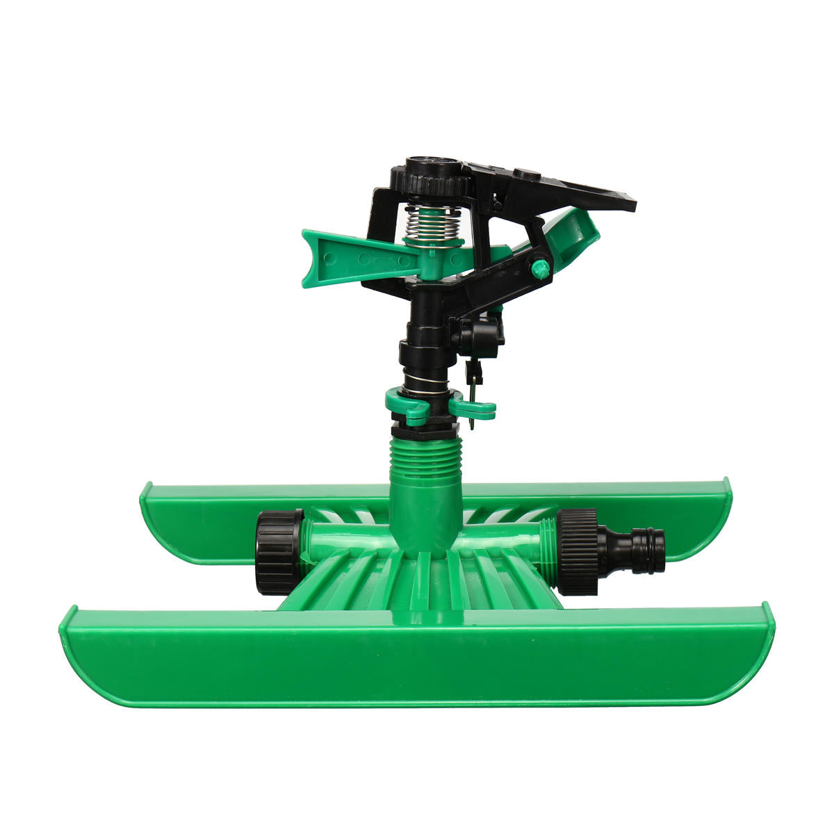 h basis plastic auto roterende gazon sprinkler tuin gazon plant gras watering tool