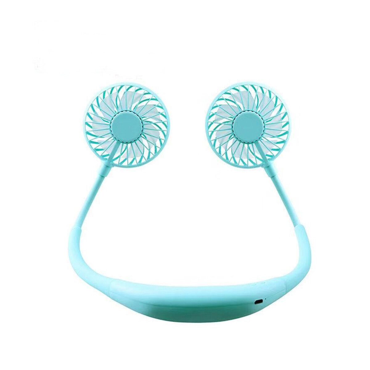 1200mah 3 gear led usb oplaadbare draagbare hangende nekventilator oplaadbare aromatherapie koelventilator mini sportfans