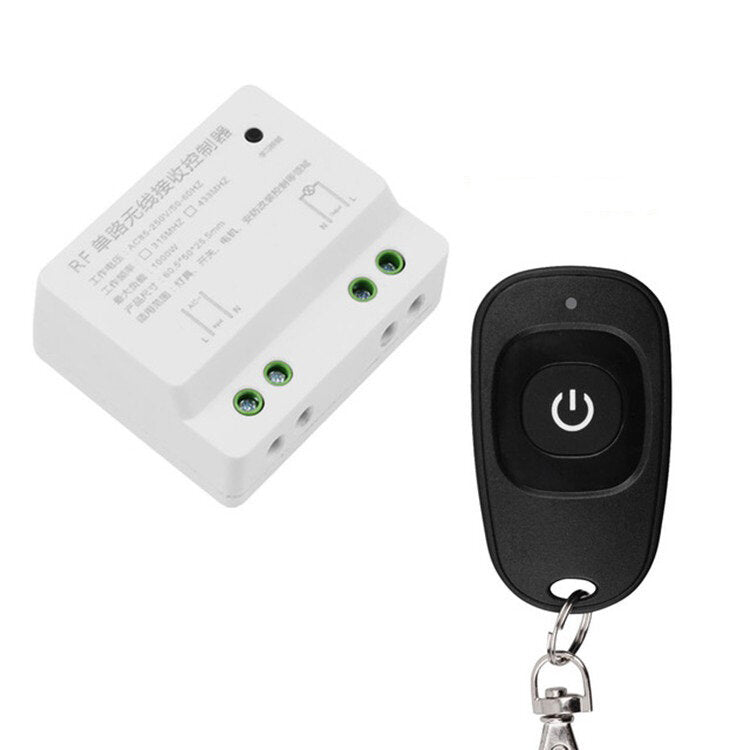 smart home ac110v 220v single1 channel afstandsbediening ontvanger draadloze rf radiofrequentie hal slaapkamer lichtschakelaar 433mhz
