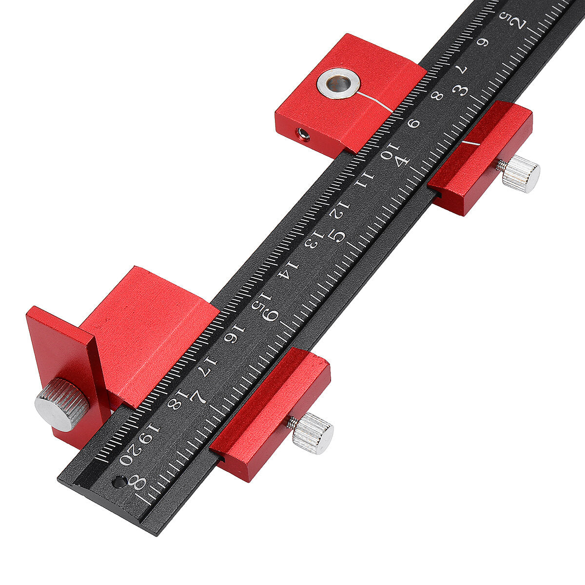 aluminium kast hardware jig armatuur 4mm + 5mm ponsen locator houtbewerking boor positionering gids t-liniaal