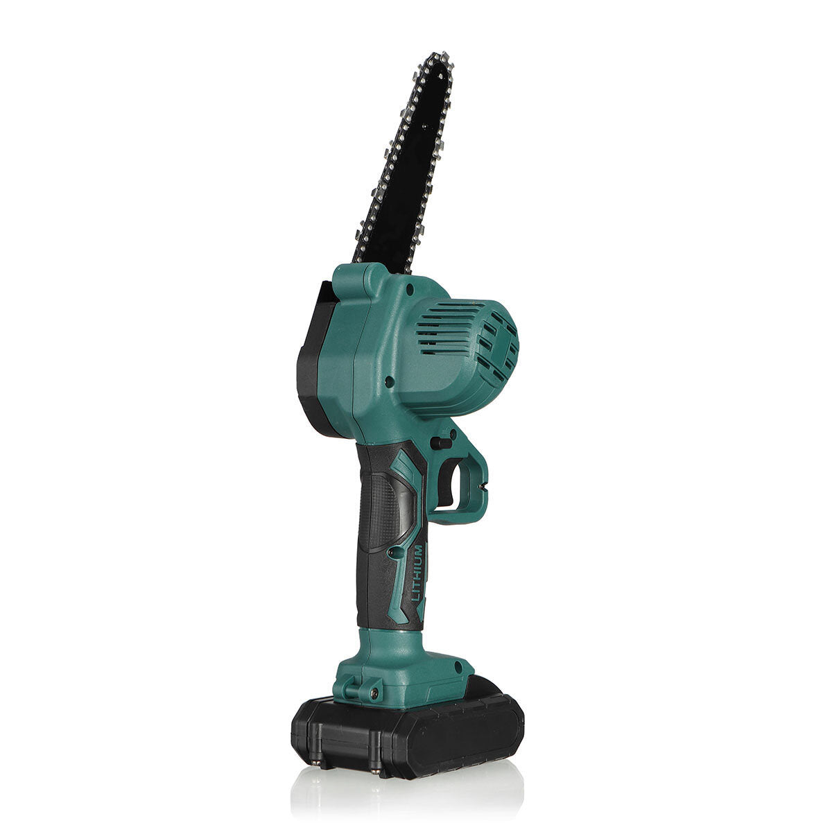 6 inch 6000 mah draadloze elektrische snoeizaag oplaadbare houtbewerkingstool met één hand mini groene kettingzaag voor houtzagen splitsing