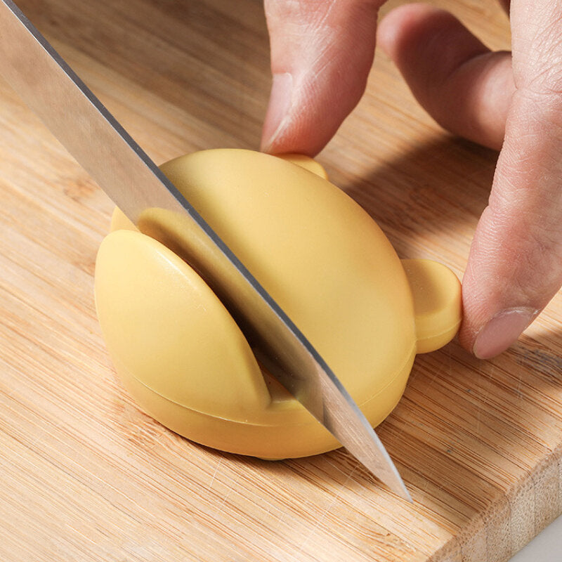 multifunctionele cartoon design stabiele mini messenslijper keuken gereedschap slijpsteen schaar keuken gadgets