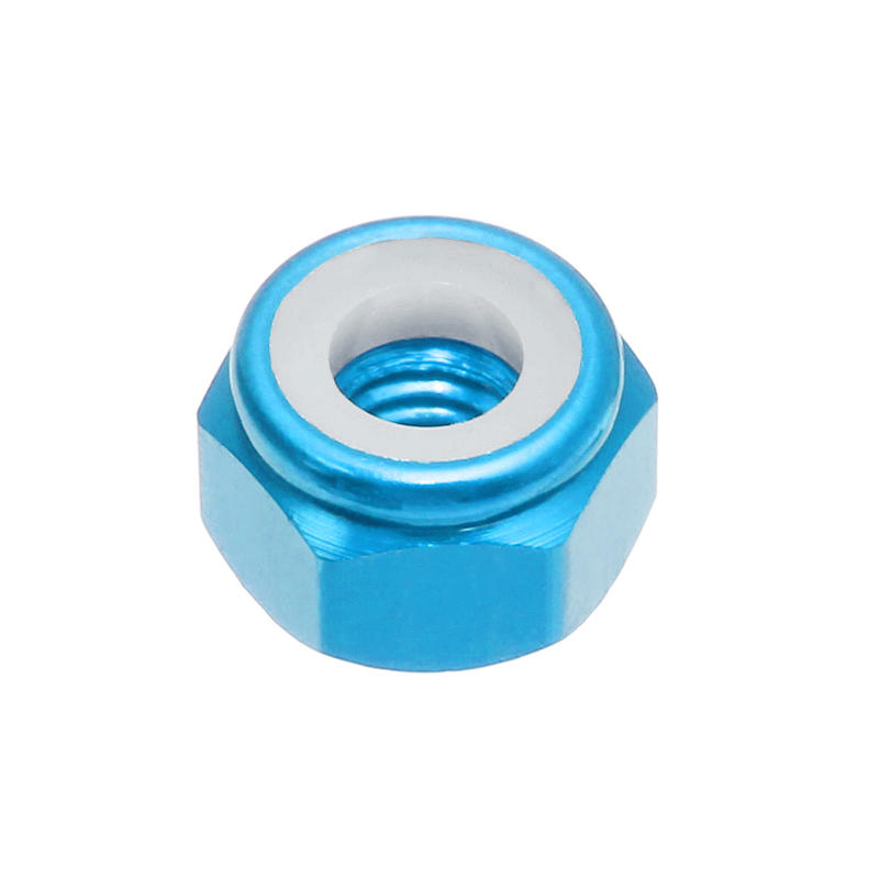 m3an1 10 stuks m3 moer zelfborgend nylon zeskantmoer aluminiumlegering multicolor
