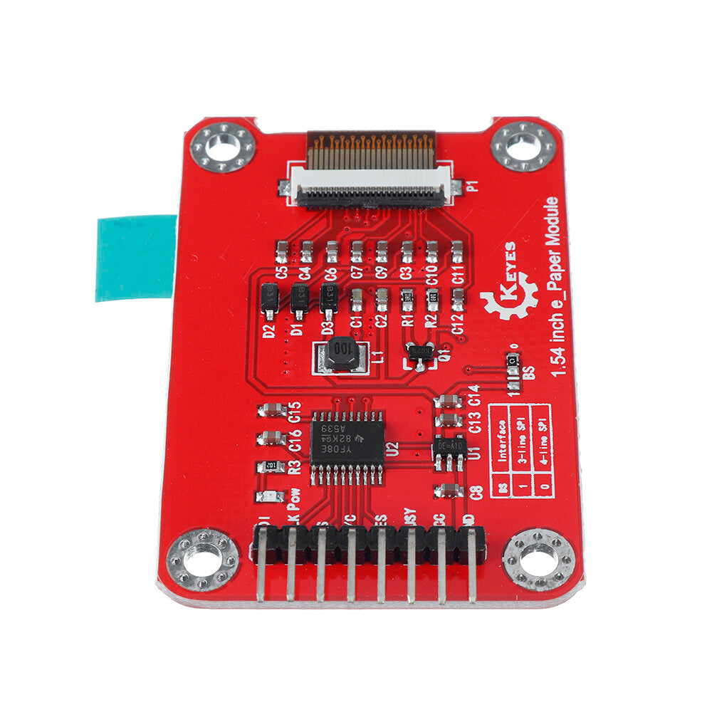 1.54 inch elektronische flexibele inkt scherm display module zwart en wit dual color e-parper oled