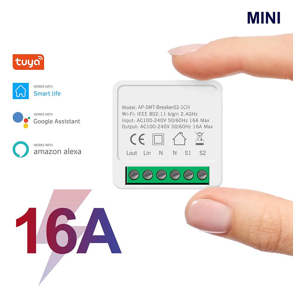 16a mini smart wifi dhz switch ondersteuning 2 way control smart home automation module werken met alexa google home smart life app