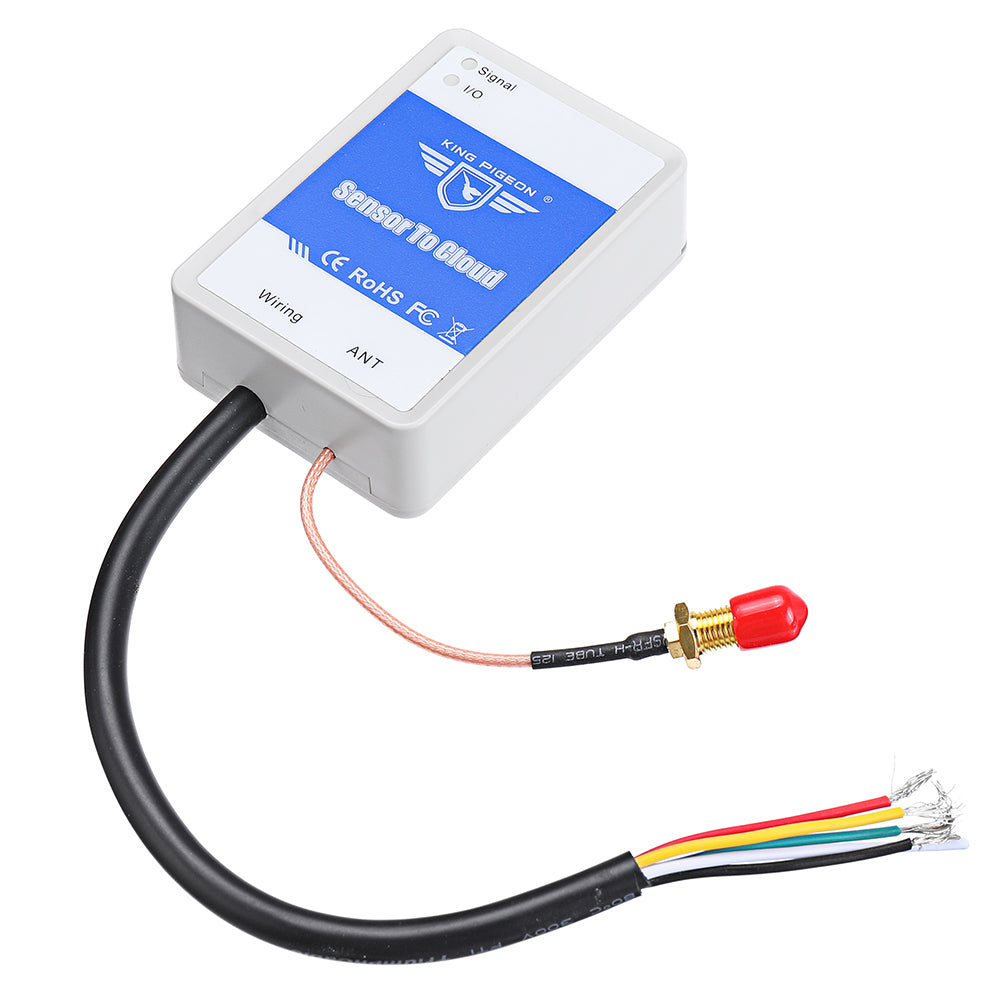 king pigeon iot 105 + ds18b20 gsm/gprs modbus rtu over tcp 1-weg ds18b20 temperatuursensor ingangssensor naar cloud-apparaat