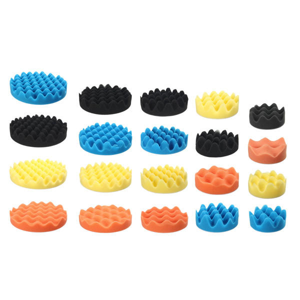4 stuks spons polijsten polijsten buis padset 3 / 4/5/6/7 inch voor car polisher
