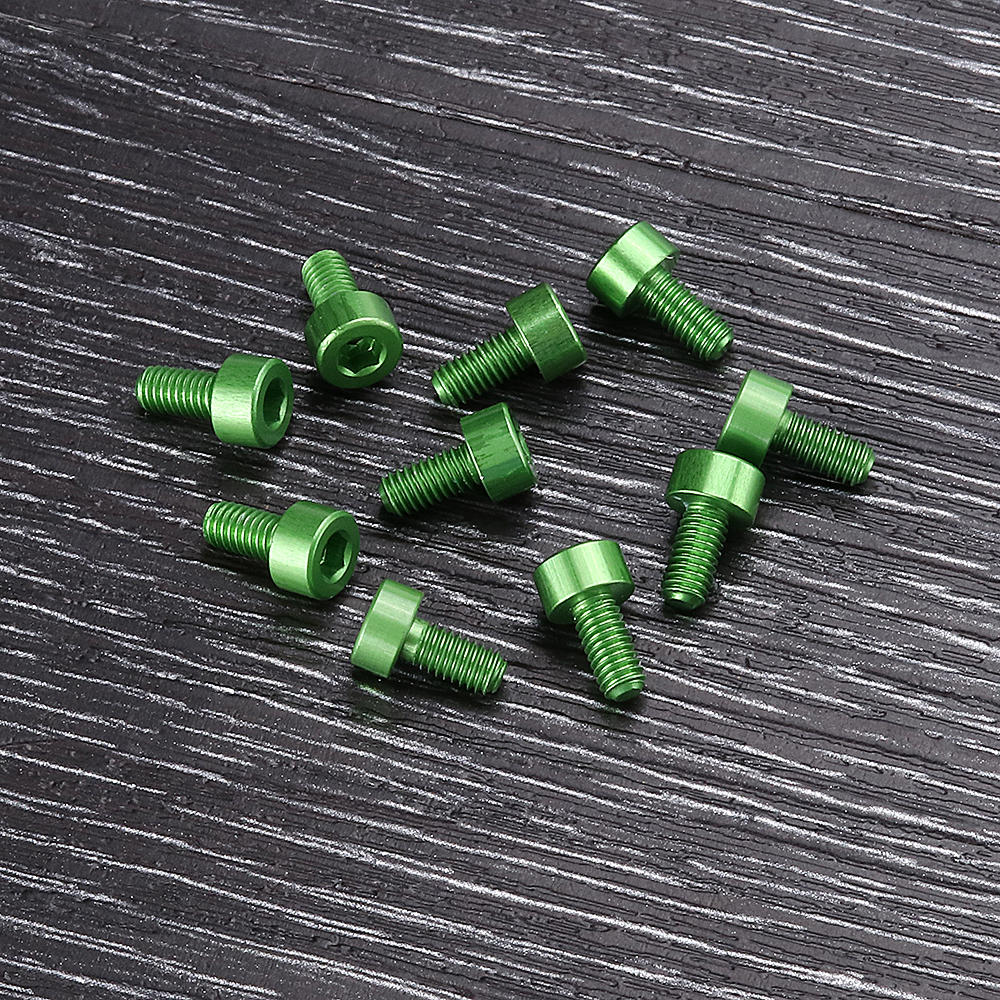 m3ah10 10 stuks m3 × 6mm binnenzeskantschroef m3 dopkopbout 7075 aluminiumlegering multikleur