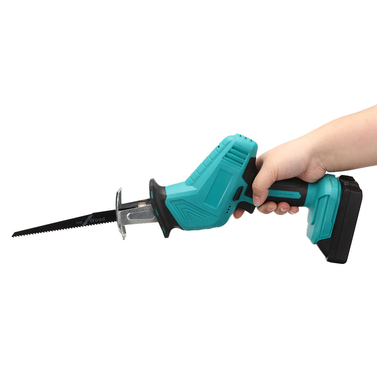 draadloze reciprozaag w/geen/1/2 batterij voor makita & 4 stuks zaagbladen houtbewerking hout cutter elektrische zaag fit makita