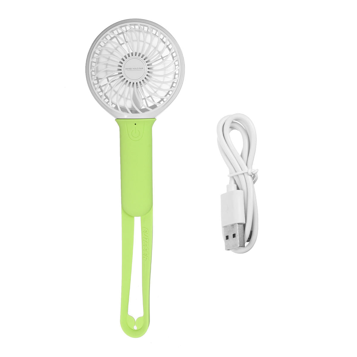 usb-koelventilator draagbare handventilator 3 snelheden mini-ventilator led-licht 2200mah batterij hangende ventilator