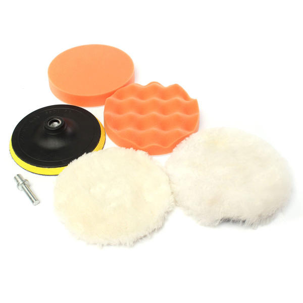 6 stuks 150mm polijsten buffing pad kit polijsten met booradapter m14 voor dremel