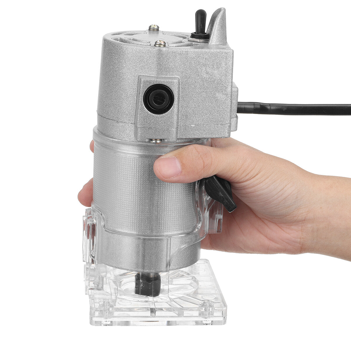 30000r/min 800w aluminium body elektrische hand trimmer 1/4 inch snoer hout laminaat palm router 6.35mm houtwerk trimmer