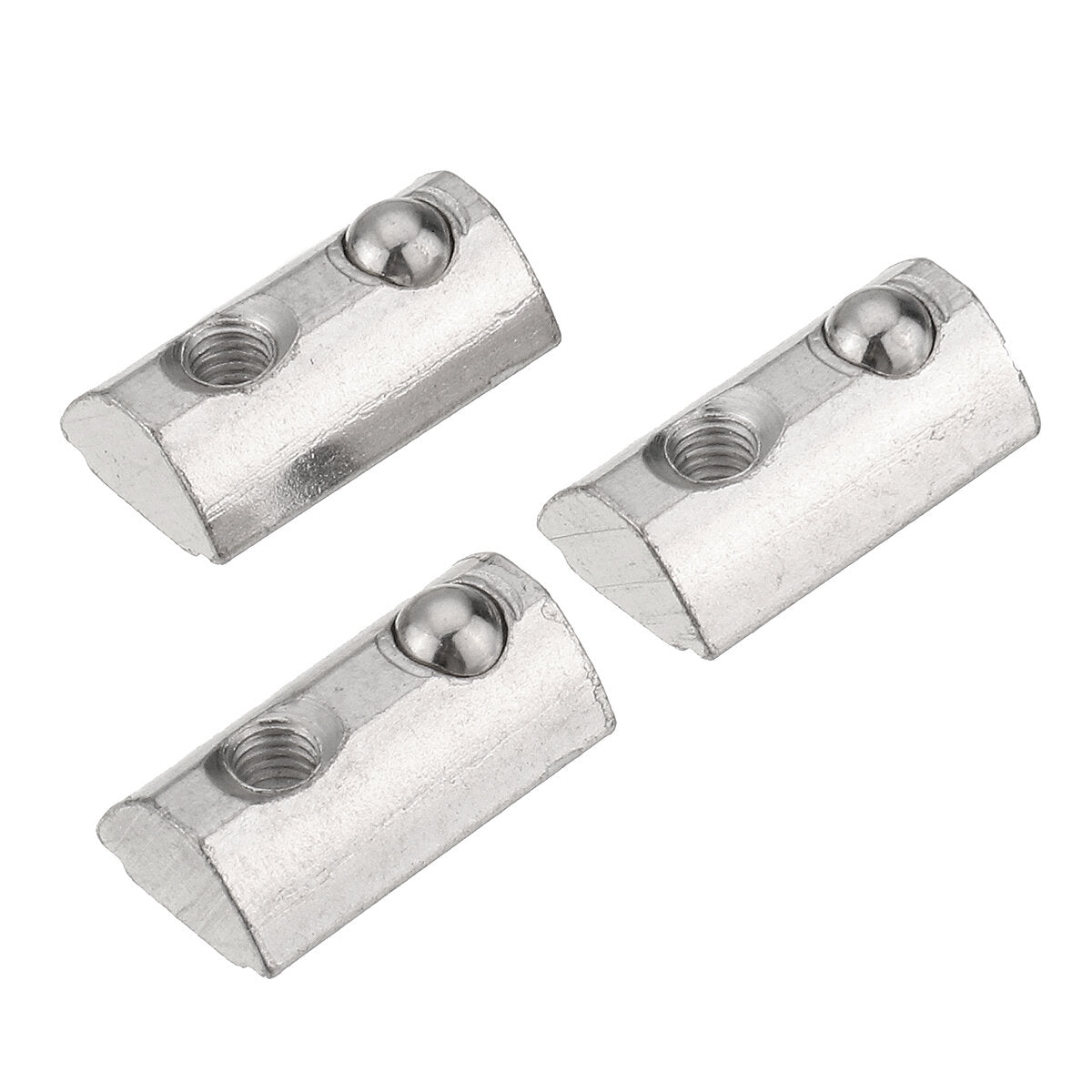 50 stuks 20-serie elastische moer ronde rol t-sleuf veermoer voor 20-serie aluminium profiel