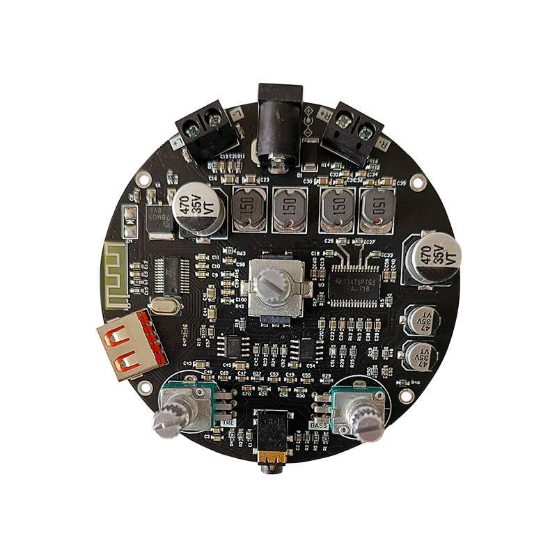 zk-r302 volume indicator led bluetooth audio versterker board module tpa3118 hoge en lage bas aanpassing 30wx2 speaker