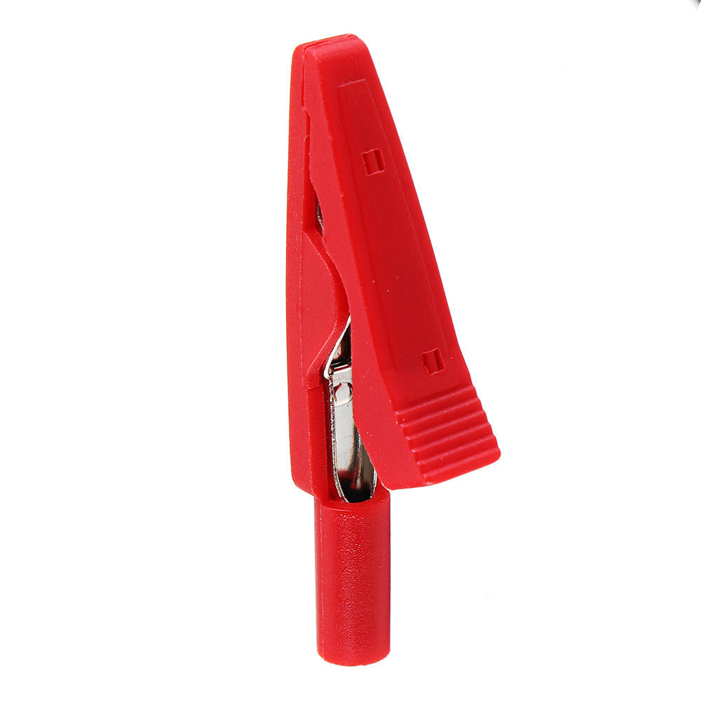 eén paar volledig geïsoleerde. volledig koperen krokodilklem met 2 mm jack voor rechte testpen of 2 mm plug multimeteraccessoires