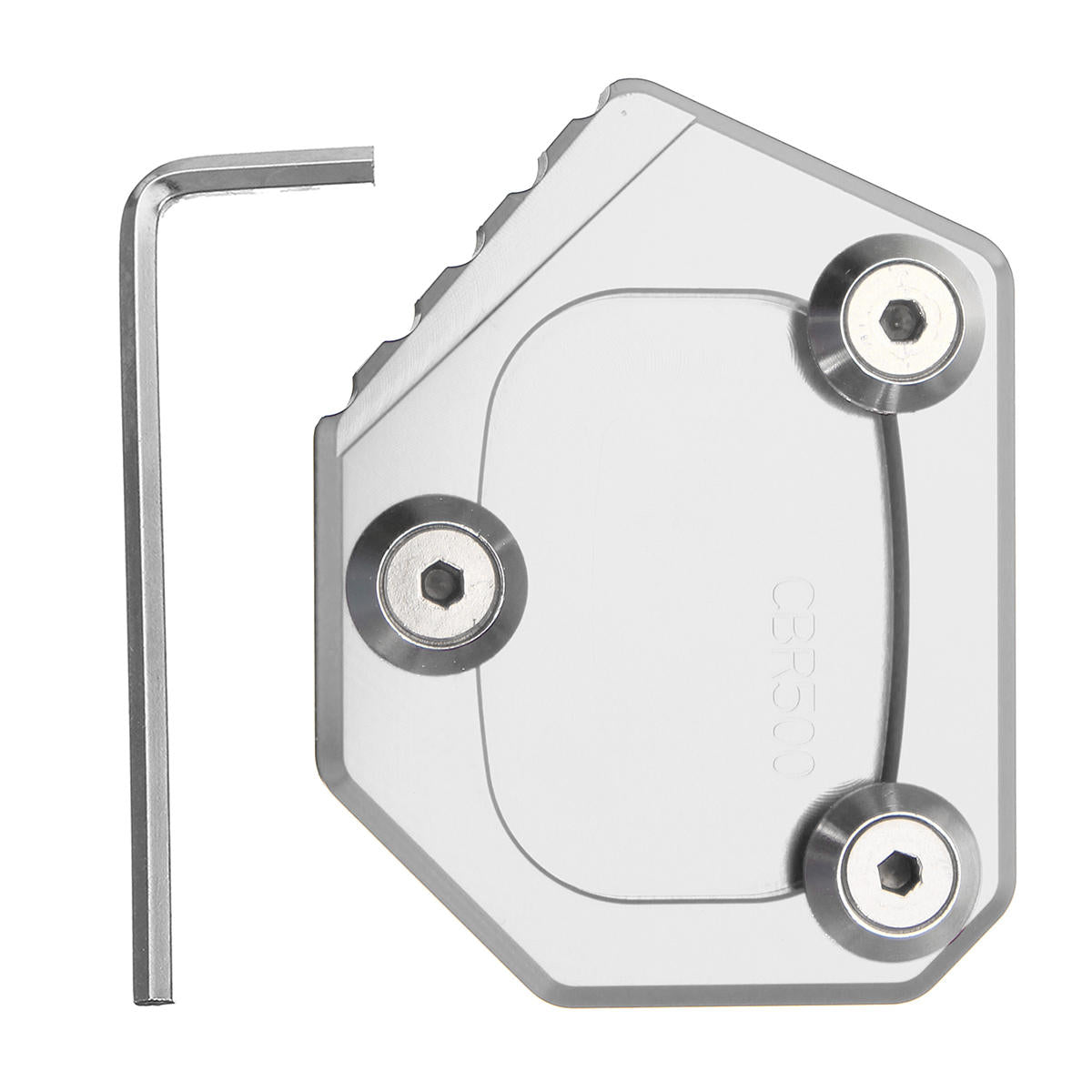 cnc aluminium kickstand zijstandaard pad voor honda cbr500r cb500f / x 2013-2015
