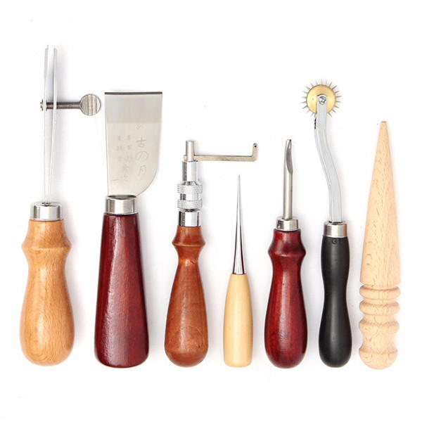7 stuks leathercraftool handstiksels naaien toolkits