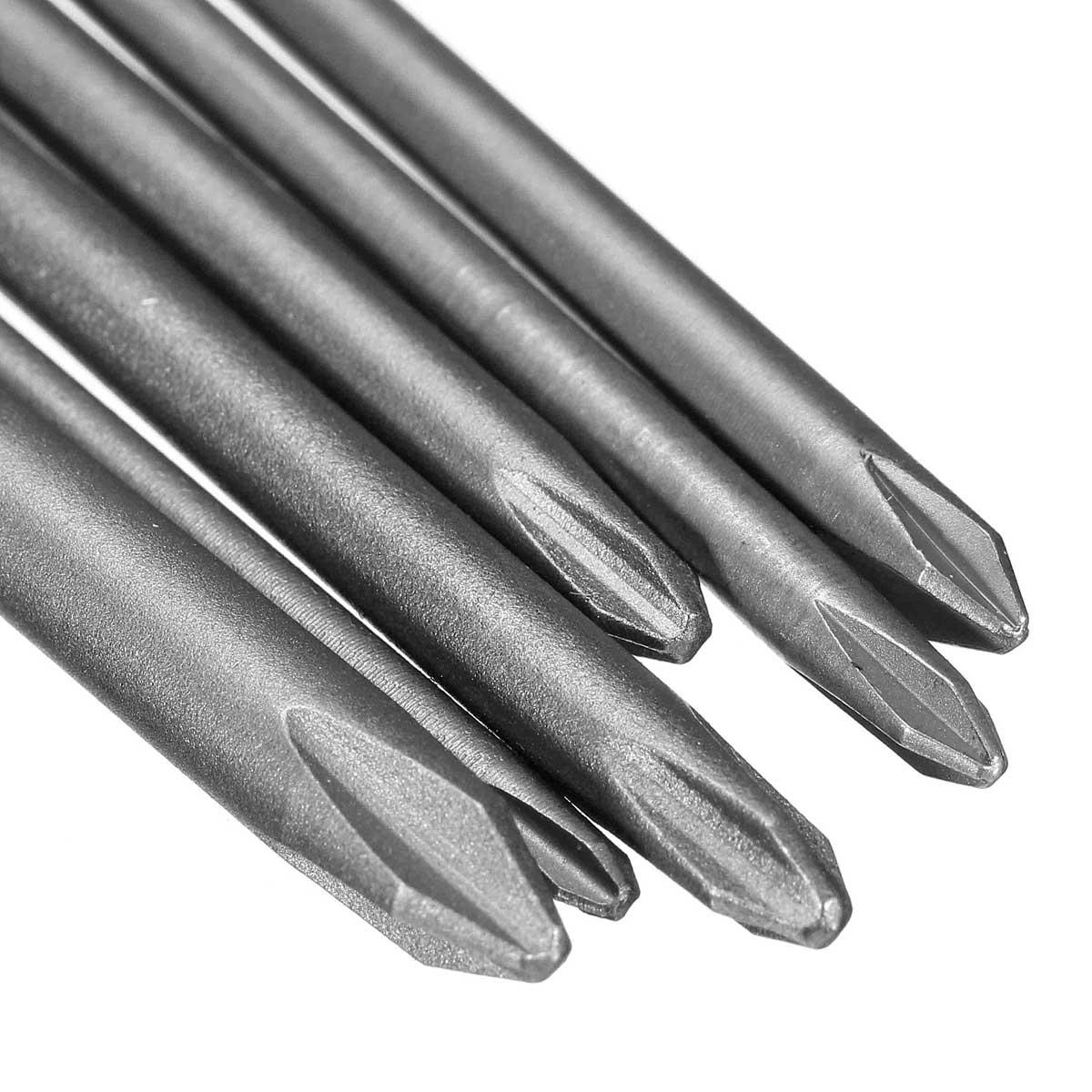 12 stuks 150 mm lange schroevendraaierbits 1/4 inch zeskantschacht magnetische kruiskopschroevendraaierbitset