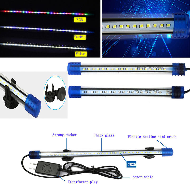 aquarium waterdichte led lichtbalk tank vis dompelpompen down licht tropisch aquarium product 2.5w20cm: