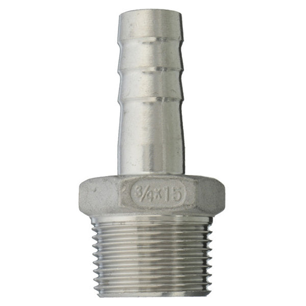 3/4 inch mannelijke draad buis barb slang staart connector adapter 15mm tot 25mm