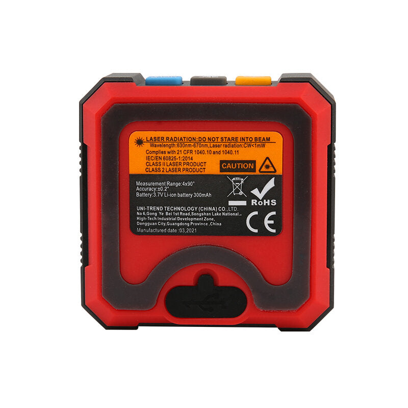 uni-t lm320b dual laser digitale gradenboog 4*90° inclinometer 4-zijdig magnetische bodemhoek gauge level meter meetinstrumenten