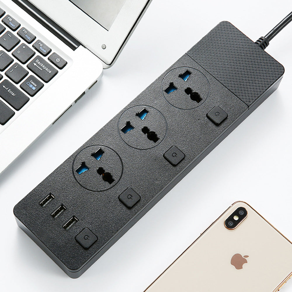 multi power strip overspanningsbeveiliging 3 ac universele stopcontact ...