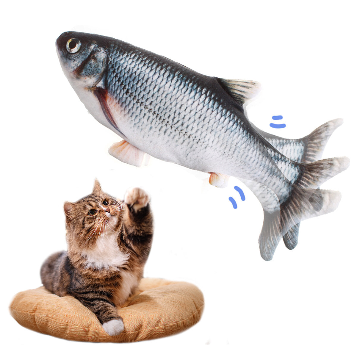 cat toy fish. catnip electric doll fish. simulation electric toy fish met usb charge. interactief speelgoed
