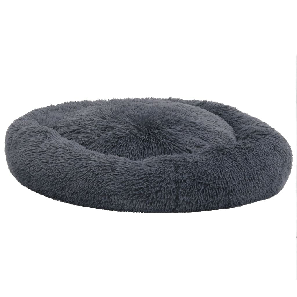 honden-/kattenkussen wasbaar 70x70x15 cm pluche donkergrijs