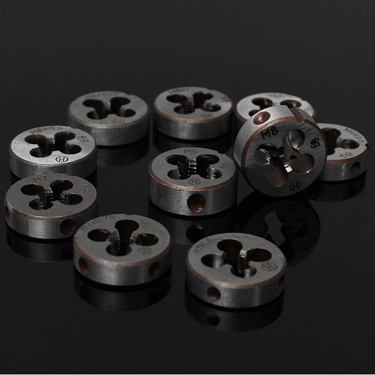 m10 m11 metrische rechtse draad gelegeerd staal matrijssleutel 0.5-1.5 mm