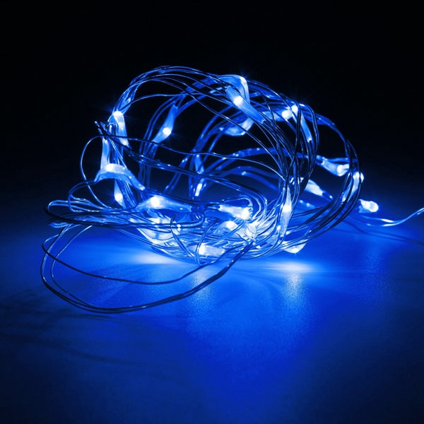 10m 100 led koperwire fee string licht batterij powered waterproof christmas party decor