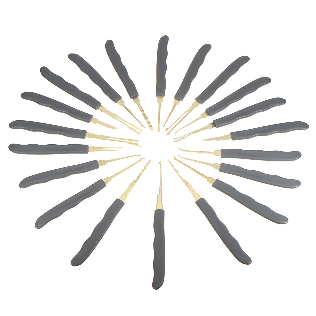 24-delige single hook lock pick set met 1pc transparante slotenmaker oefentraining vaardigheden set