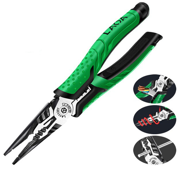 1 stuks laoa 7inch multifunctionele zijtang draadknipper lange neus tang side cutter kabelschaar elektricien professioneel gereedschap