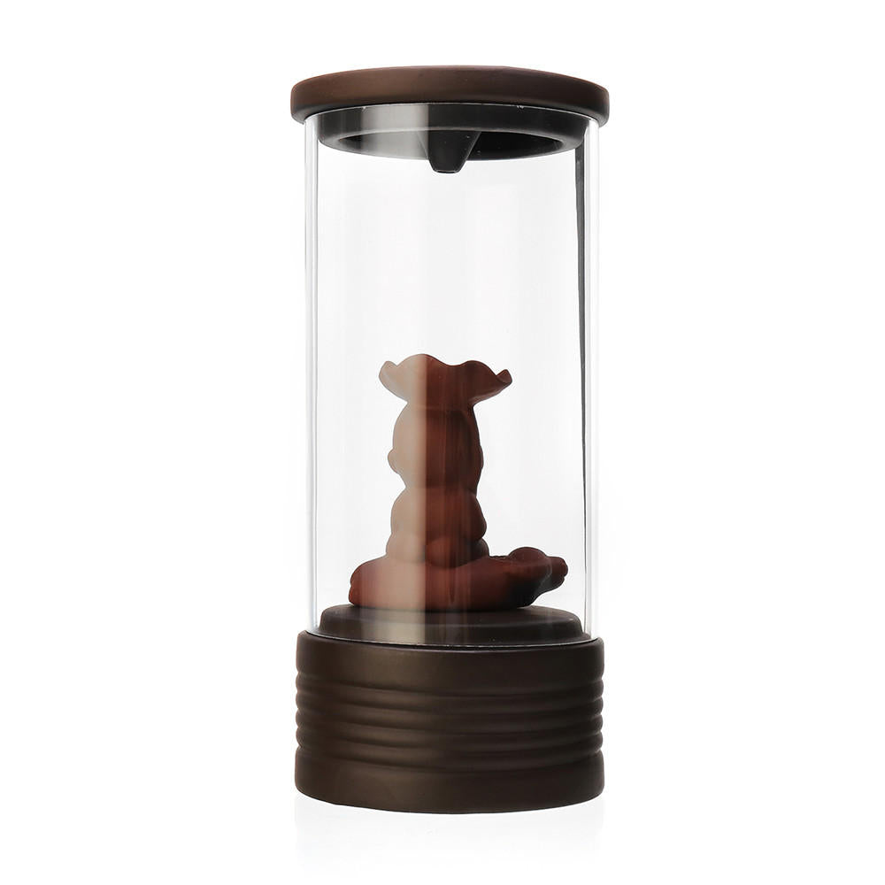retro keramische draak terugstromen wierookbrander glas cirkel decoratie