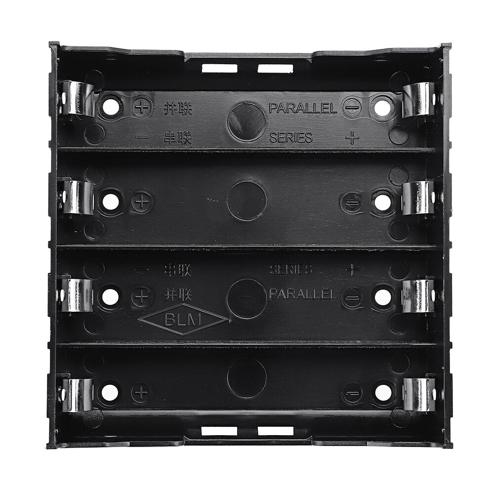 4 slots 18650 batterijhouder plastic behuizing opbergdoos voor 4 * 3.7v 18650 lithiumbatterij met 8-pins