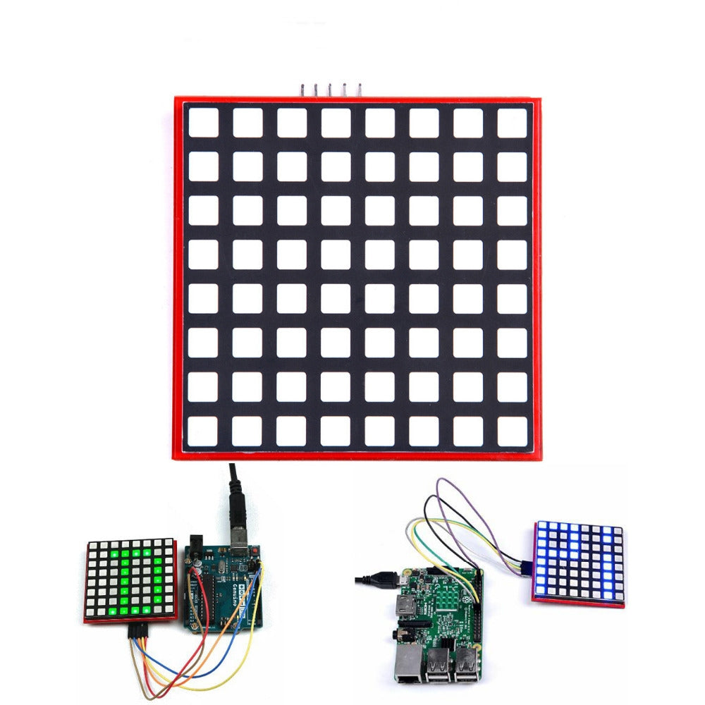 led full colour 8x8 rgb dot matrix scherm module voor raspberry pi 3/2 ...