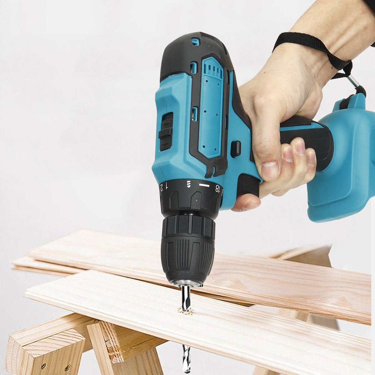 10 mm boorkop 520n.m. vervanging van draadloze elektrische boorschroefmachine voor makita 18v / 21v-batterij