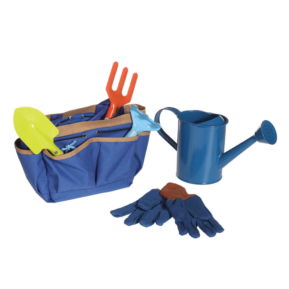 6 stuks kids tuingereedschap kinderen schop spade vork set draagtas tuin yard