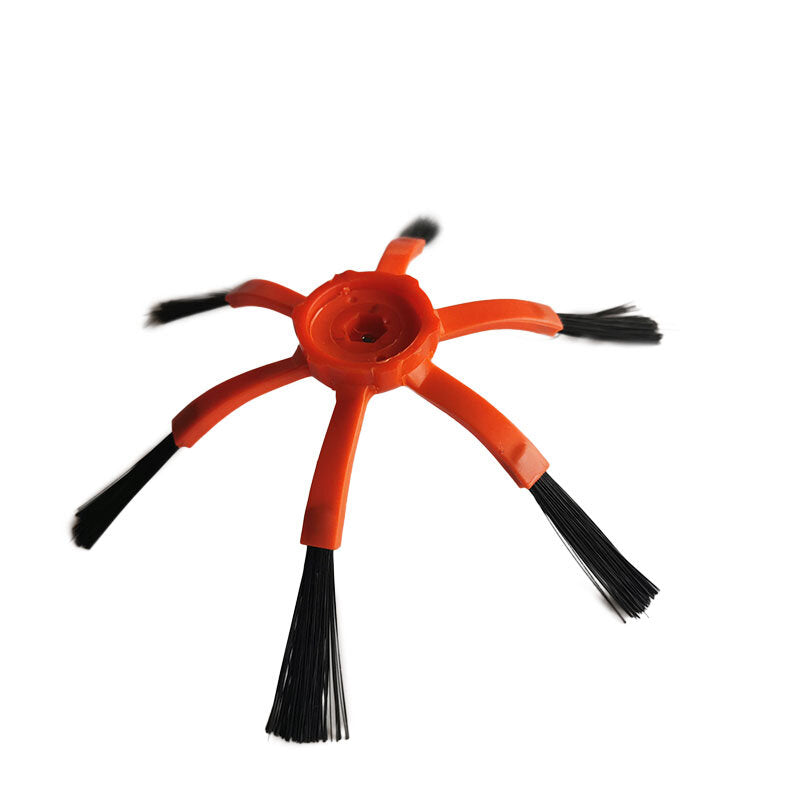 5 stuks stofzuiger onderdelen voor xiaomi roborock hepa filters * 2 oranje zijborstels * 2 hoofdborstel * 1 niet-origineel