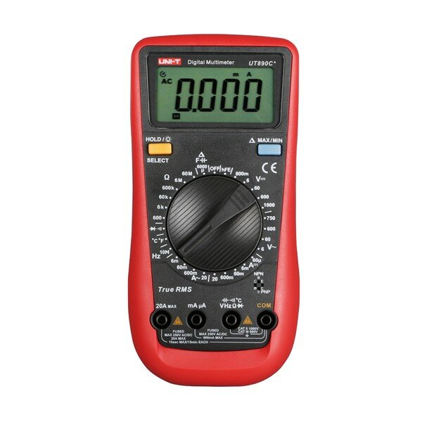 878.060 ut890c+ digitale true rms multimeter multimetro tester met testleiding kabel