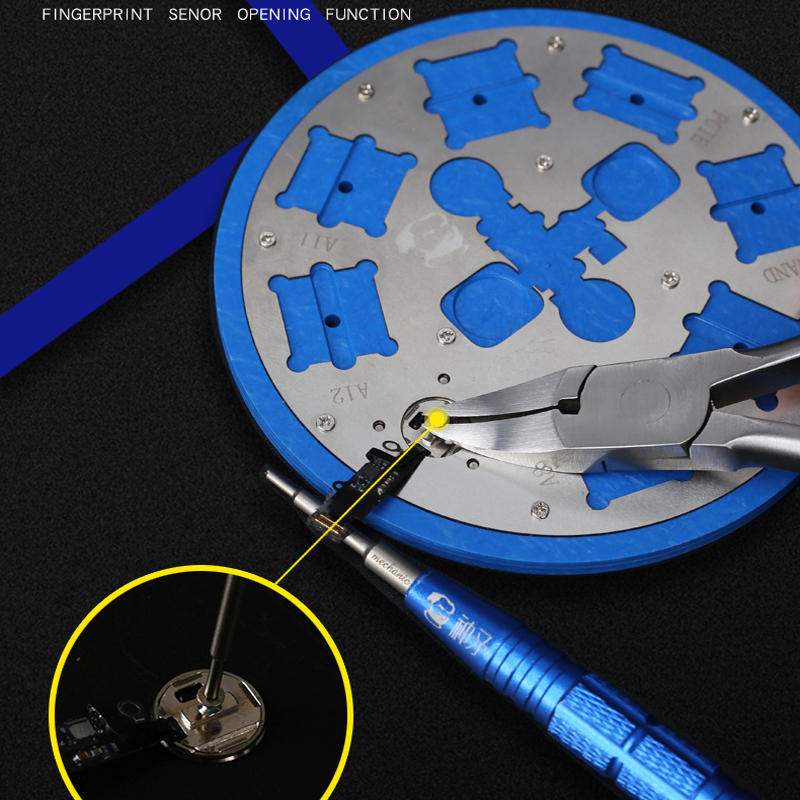 monteur mc08s stereo microscoop base vingerafdruk reparatie positionering opening tool voor iphone 6/6s/6p/7/7p/8g/8p a8-a12