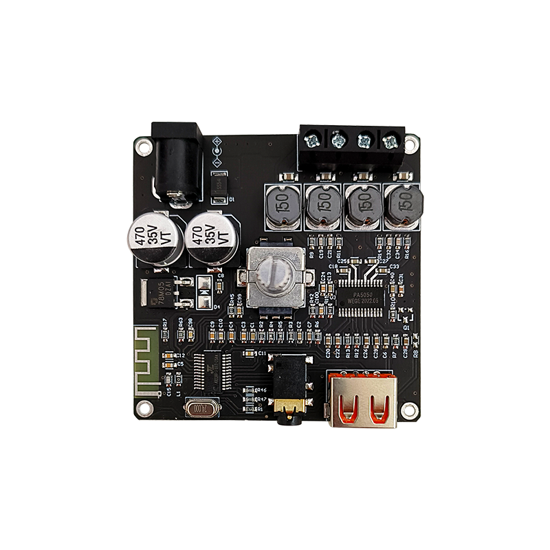 zk-f502e cool volume indicator bluetooth audio eindversterker board module lc filter stereo 50w + 50w