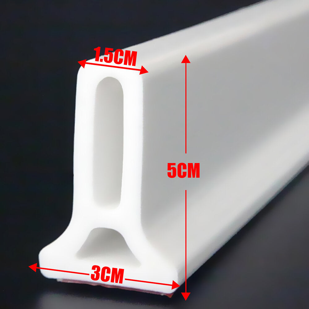 buigen water barrier water stopper siliconen 90cm/120cm/150cm/200cm wit gereedschap kit