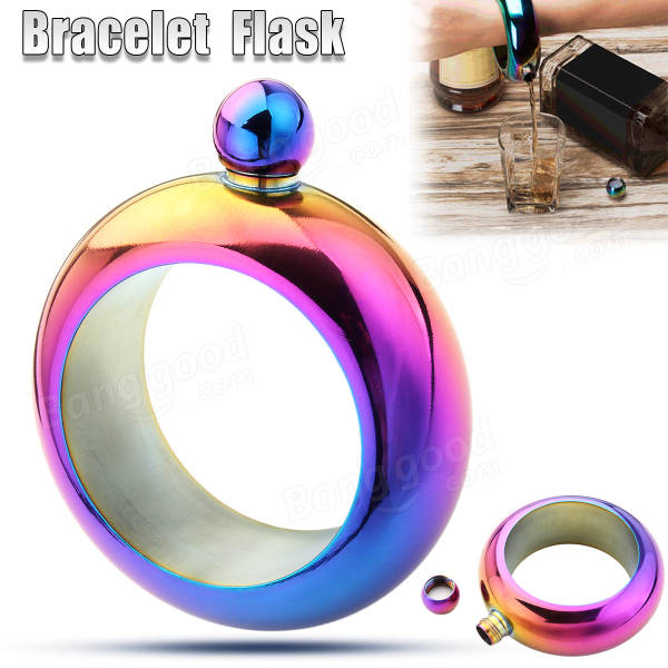 flacon armband heupfles roestvrij spiegel whisky drinkware trechter